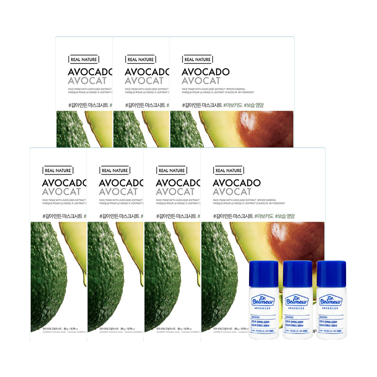 gift-combo-sua-duong-dr-belmeur-cica-emulsion-mat-na-real-nature-avocado-face-1