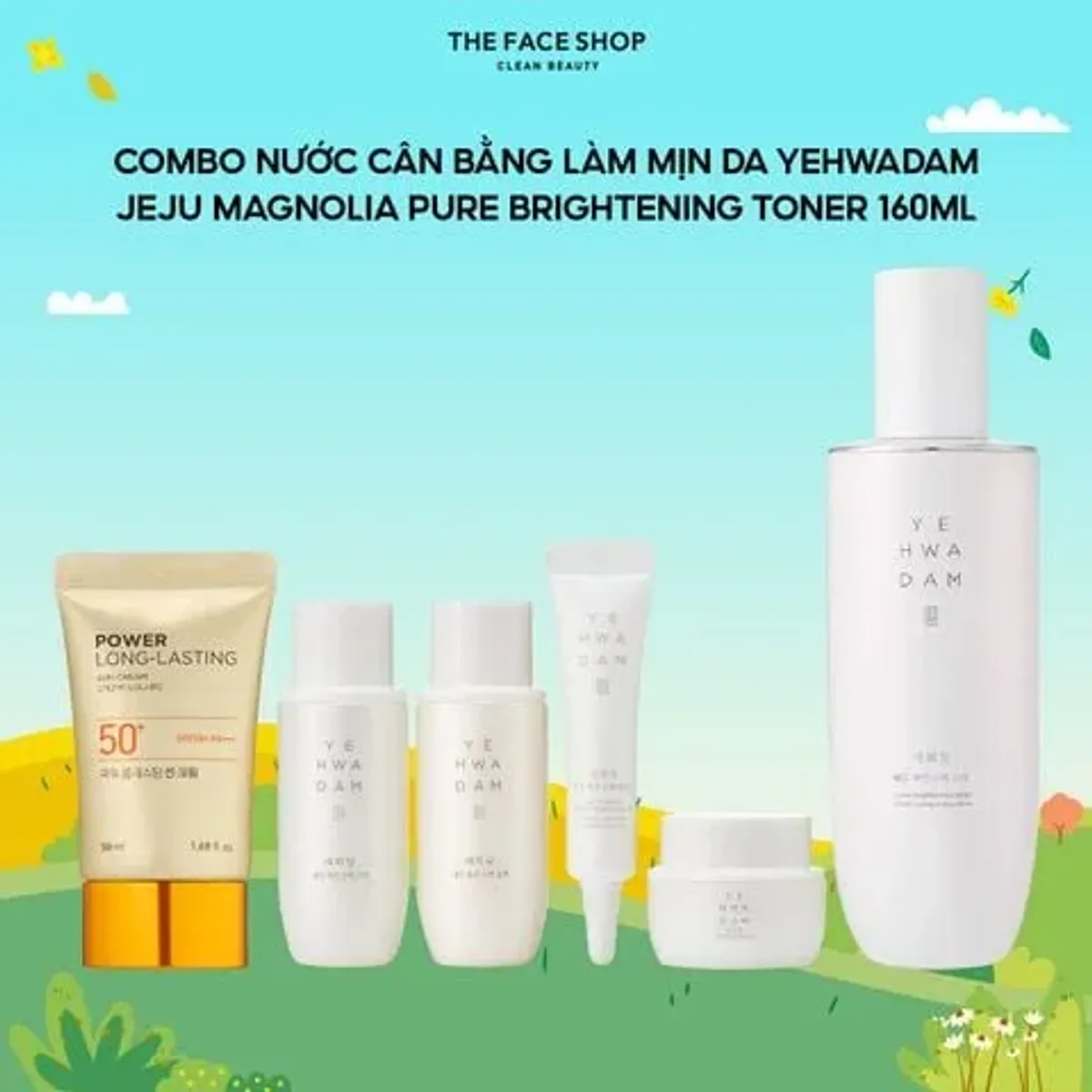 t59combo-nuoc-can-bang-yehwadam-sang-da-jeju-magnolia-pure-brightening-toner-160ml-tang-kem-chong-nang-50ml-bo-duong-4pcs-1