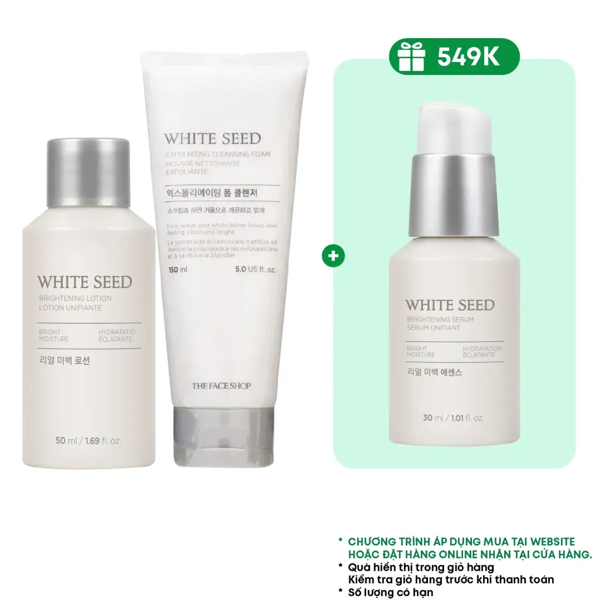combo-the-face-shop-trang-da-white-seed-lotion-50ml-sua-rua-mat-150ml-tinh-chat-30ml-1