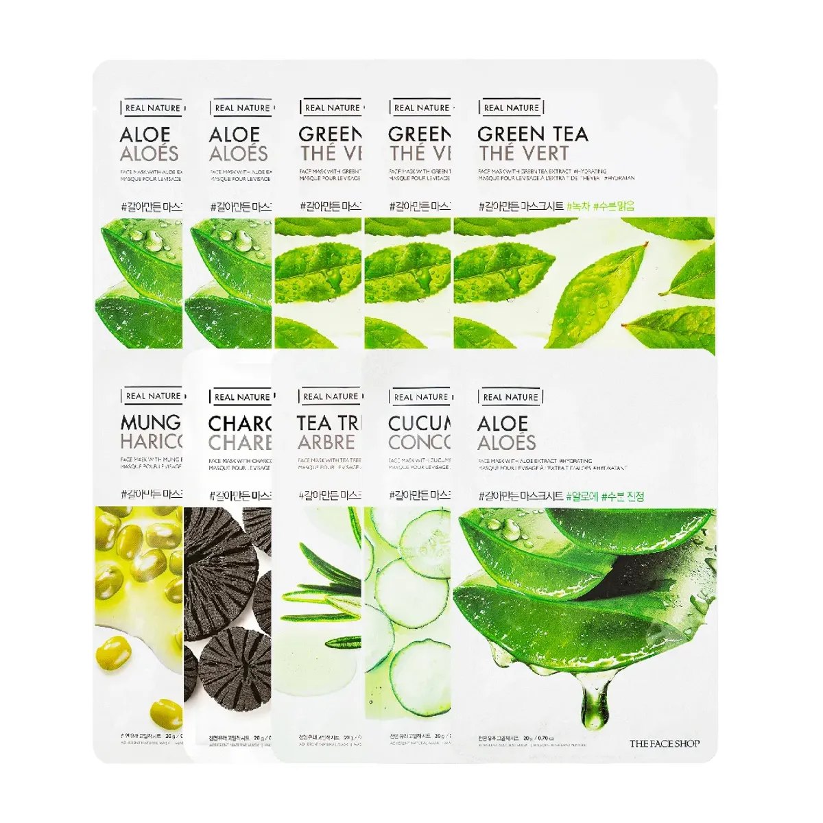 combo-10-mat-na-danh-cho-da-dau-mun-the-face-shop-real-nature-20g-mix-nhieu-loai-1