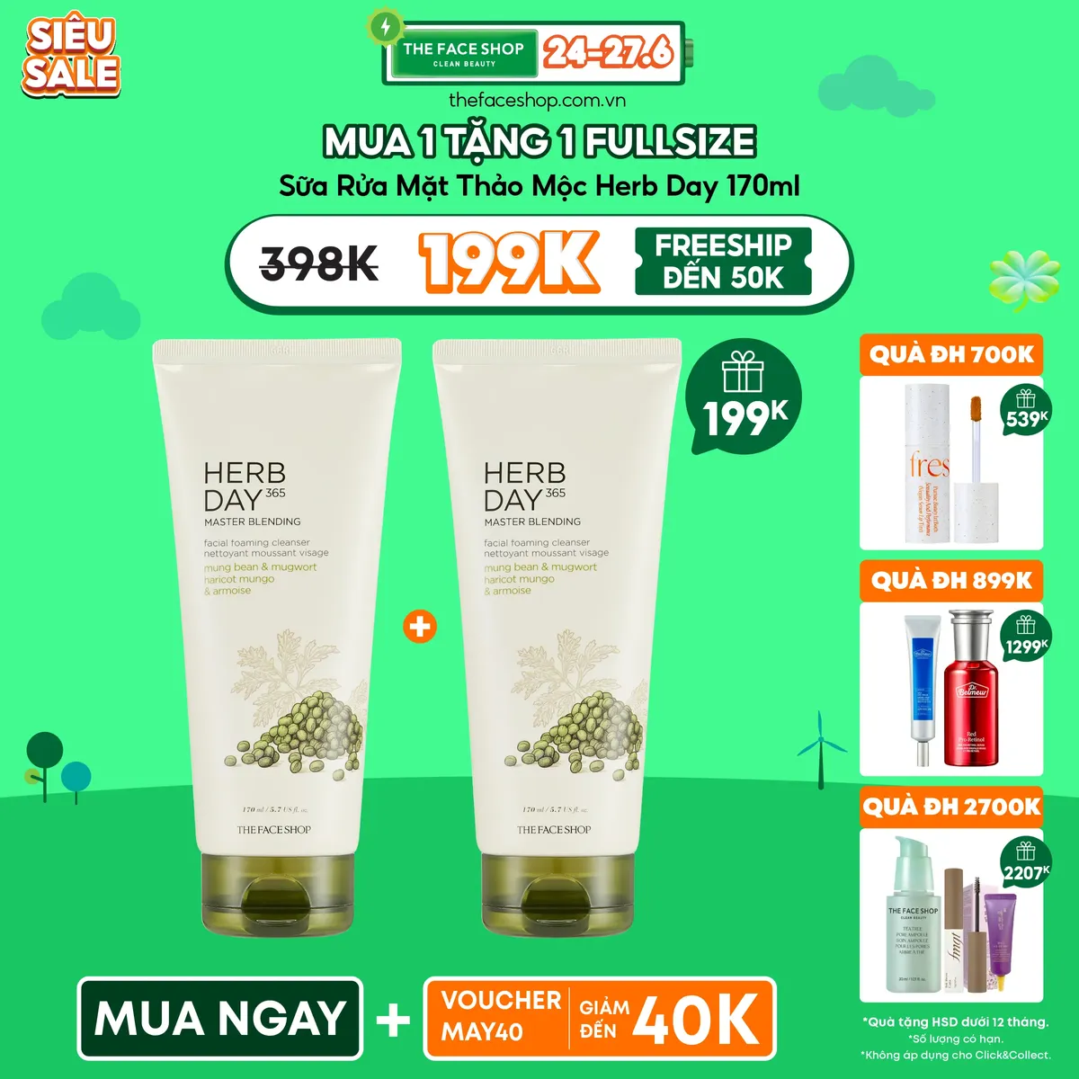 sua-rua-mat-herb-day-365-master-blending-facial-foaming-cleanser-mung-bean-mugwort-170ml-1