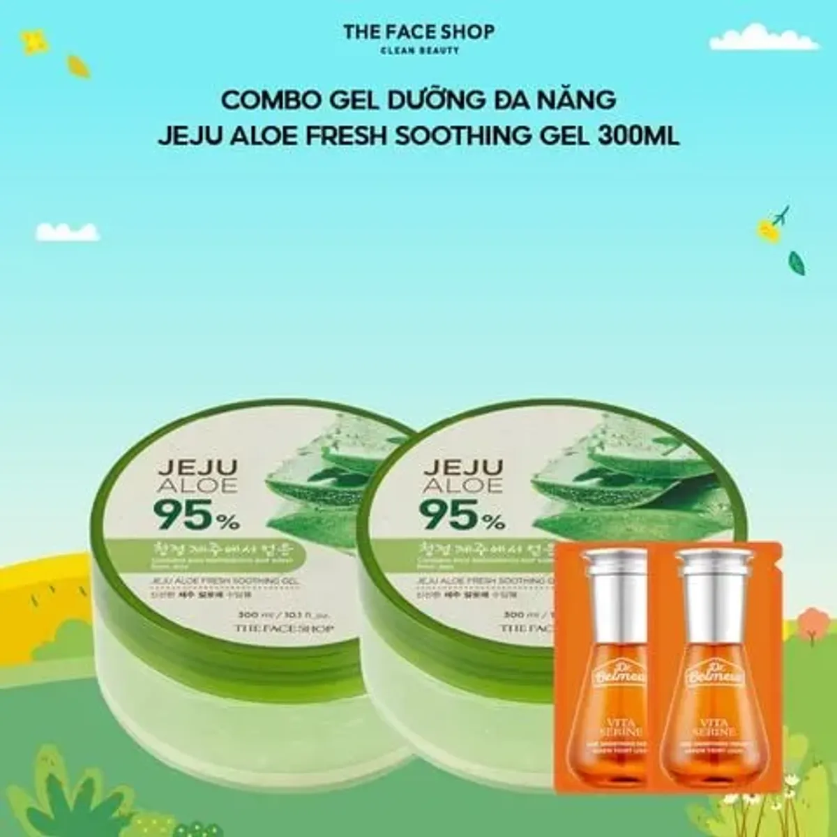 combo-gel-duong-the-face-shop-da-da-nang-jeju-aloe-fresh-soothing-gel-300ml-1