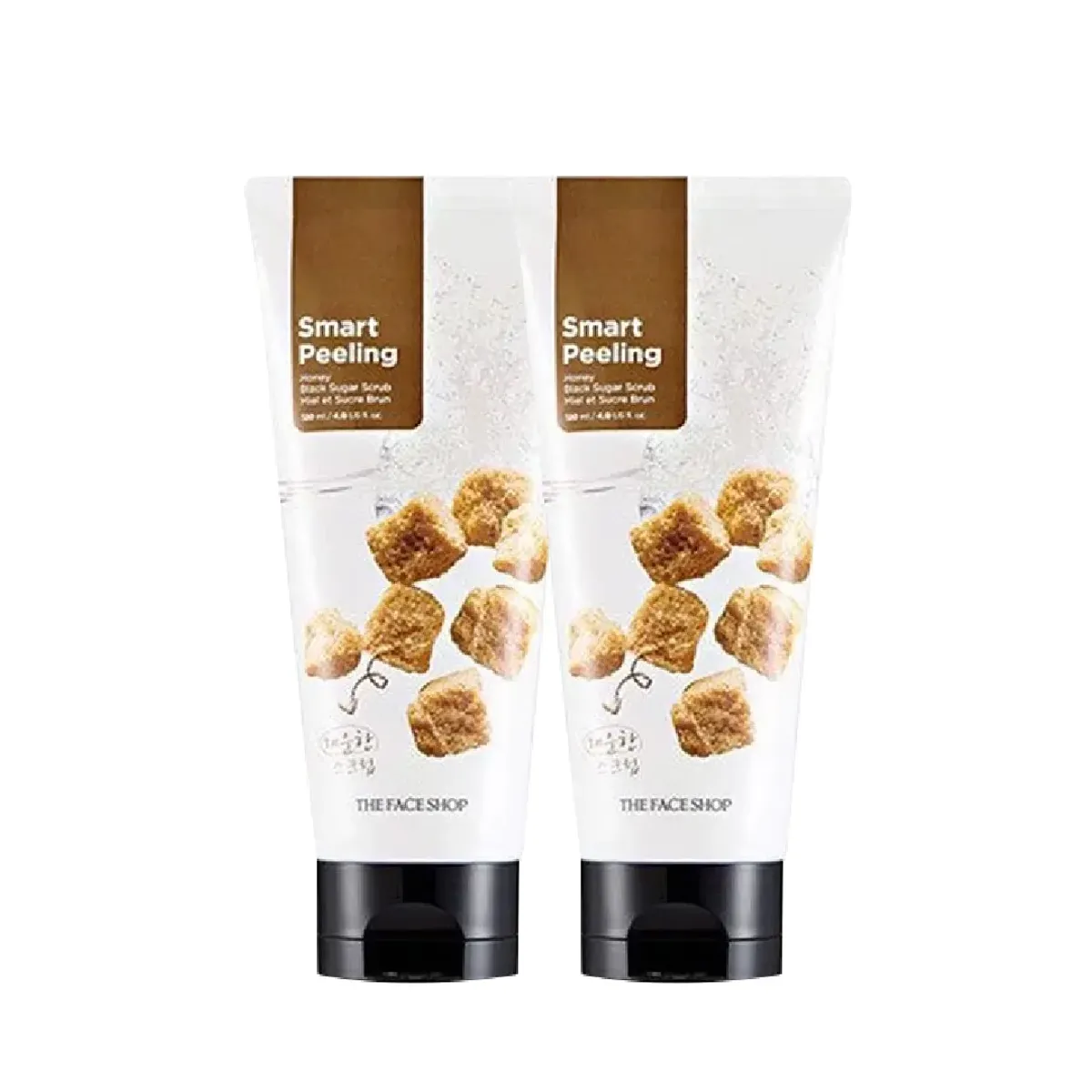 set-2-mat-na-ky-the-face-shop-smart-peeling-honey-black-sugar-scrub-120ml-1