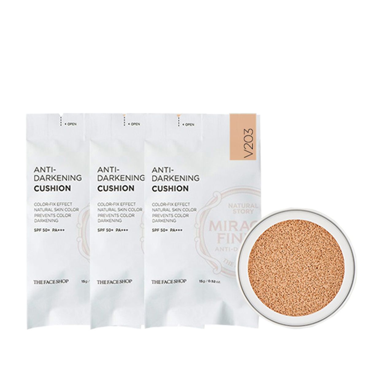 bo-trang-diem-nen-3-the-face-shop-anti-darkening-cushion-v203-refill-1
