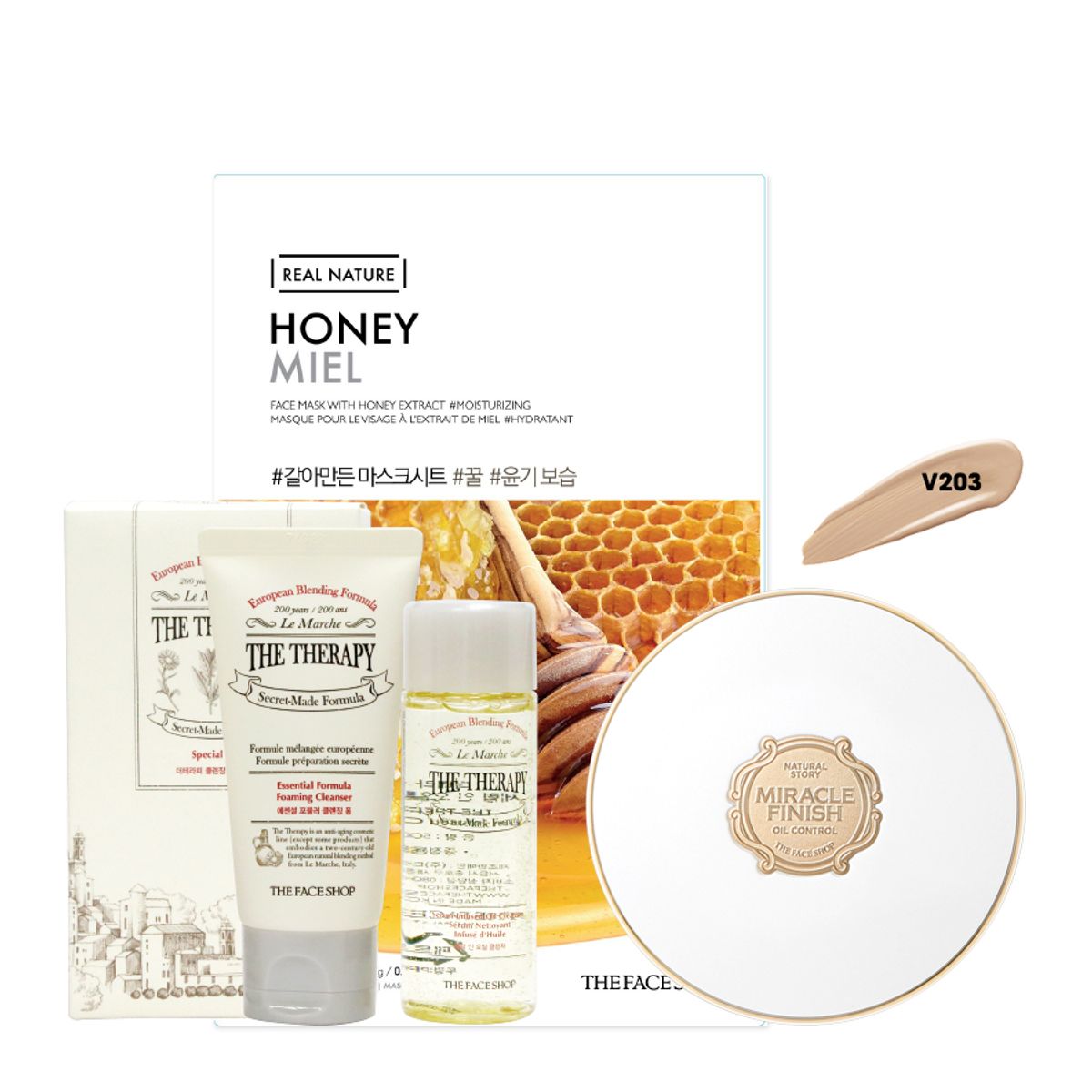 bo-san-pham-trang-diem-nen-da-nang-cushion-the-therapy-cleansing-kit-honey-face-mask-14-1