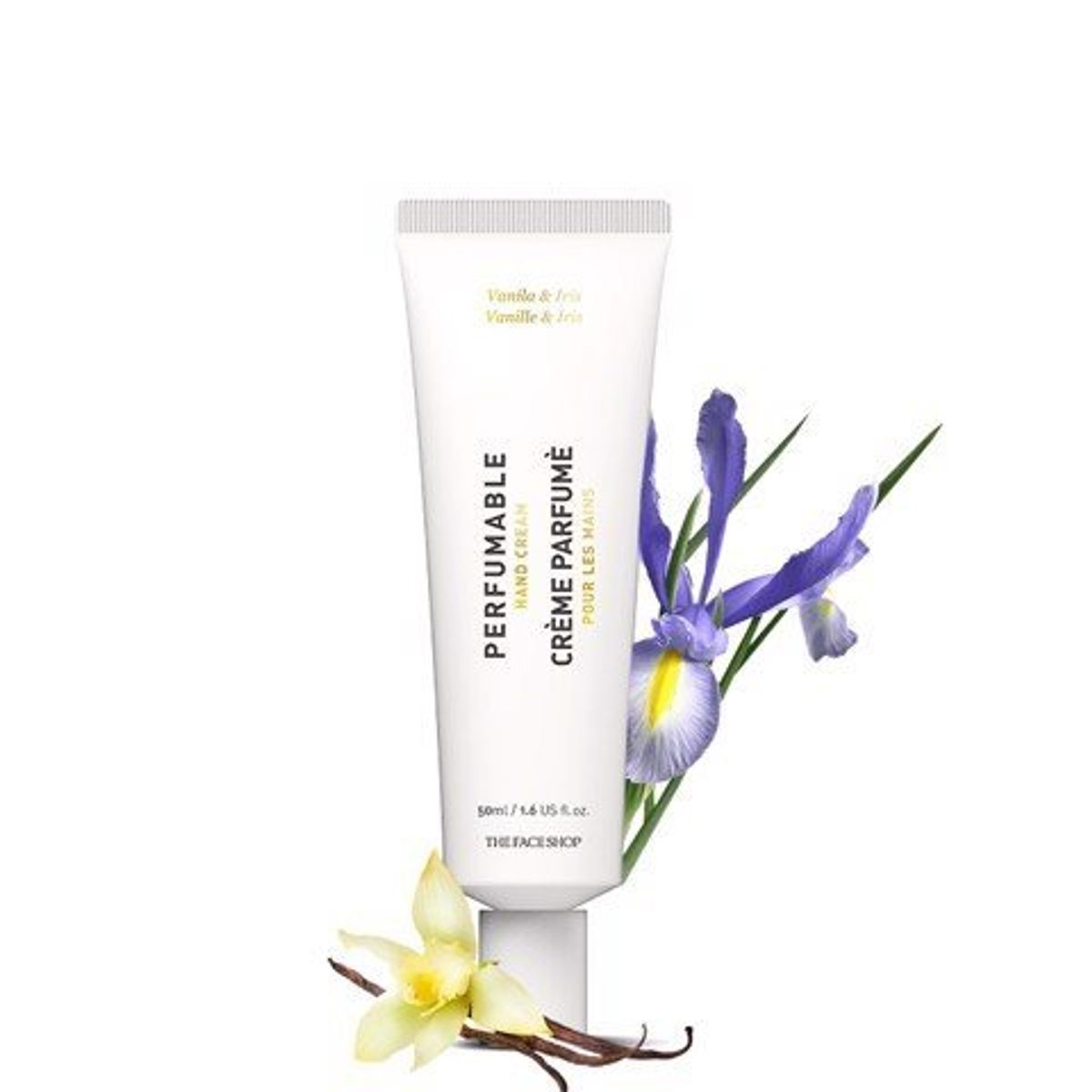 gift-kem-duong-da-tay-huong-nuoc-hoa-thefaceshop-perfumable-hand-cream-02-vanilla-iris-mui-vani-ngot-ngao-1