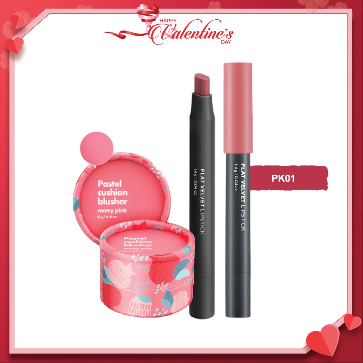bo-san-pham-trang-diem-moi-va-ma-hong-flat-velvet-lipstick-pk01-1-son-flat-velvet-mau-hong-1-phan-ma-mau-hong-1