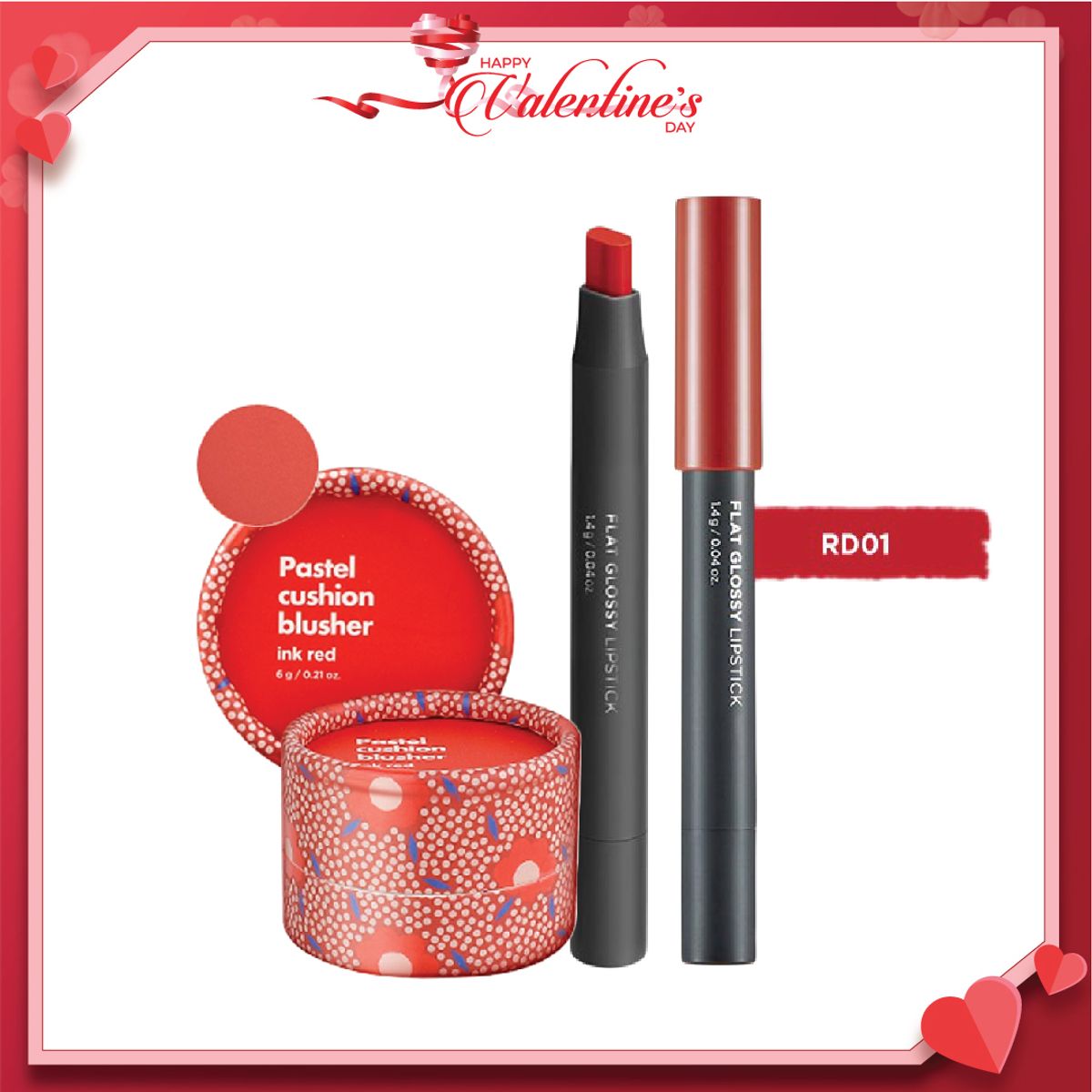 bo-san-pham-trang-diem-moi-va-ma-hong-flat-glossy-lipstick-rd01-1-son-flat-glossy-do-cam-1-phan-ma-mau-do-1