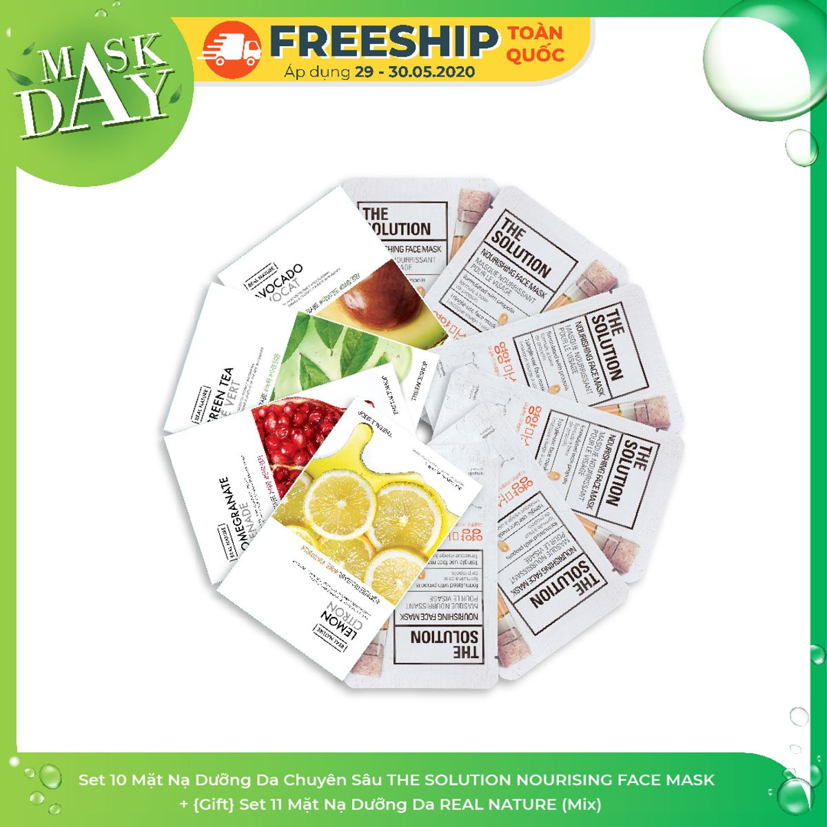 bo-mat-na-duong-da-the-solution-nourishing-face-mask-set-21-pcs-1