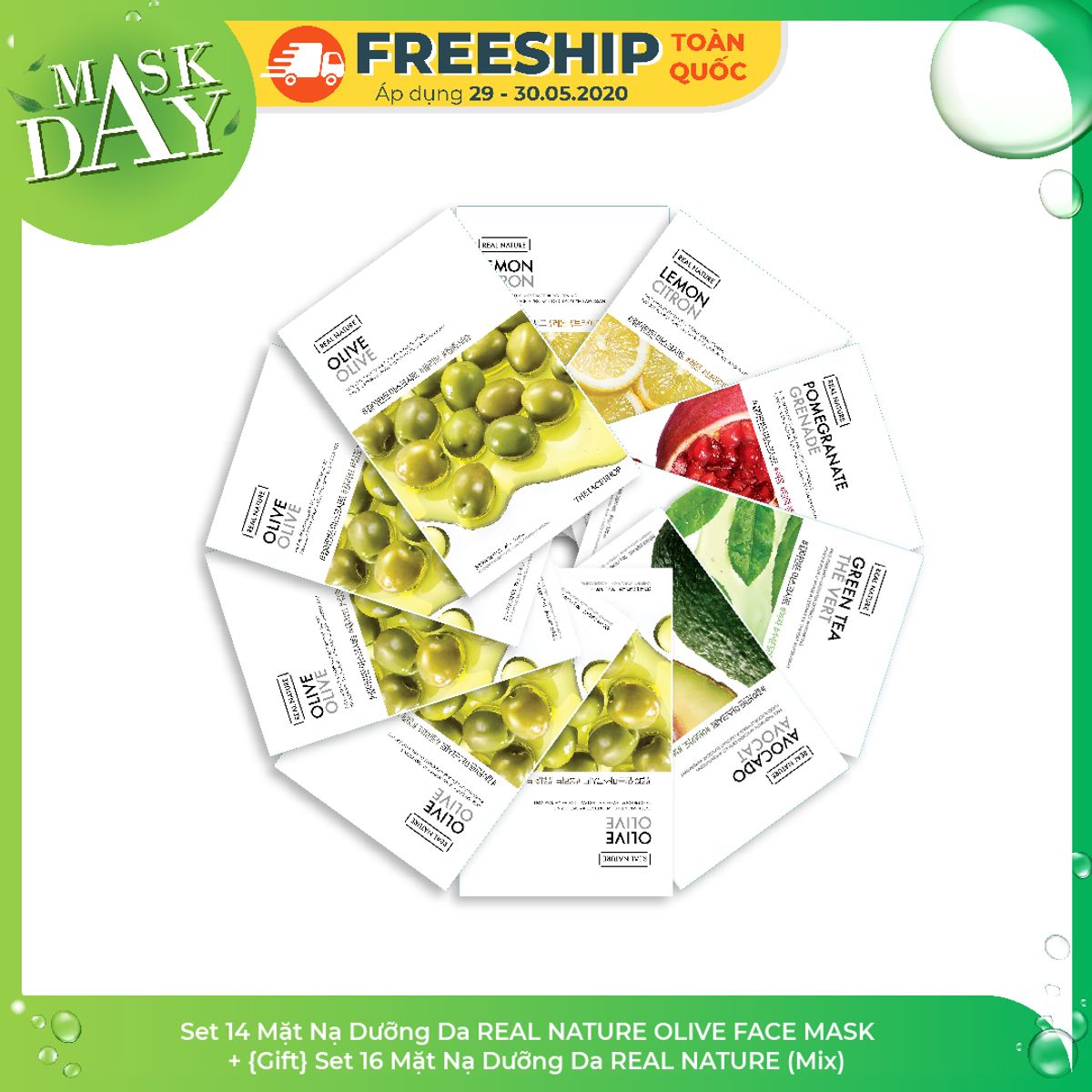 bo-mat-na-duong-da-thefaceshop-real-nature-olive-face-mask-set-30-pcs-1