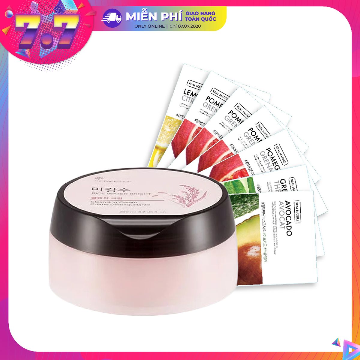 bo-san-pham-kem-tay-trang-lam-sang-da-rice-water-bright-cleansing-cream-400ml-1