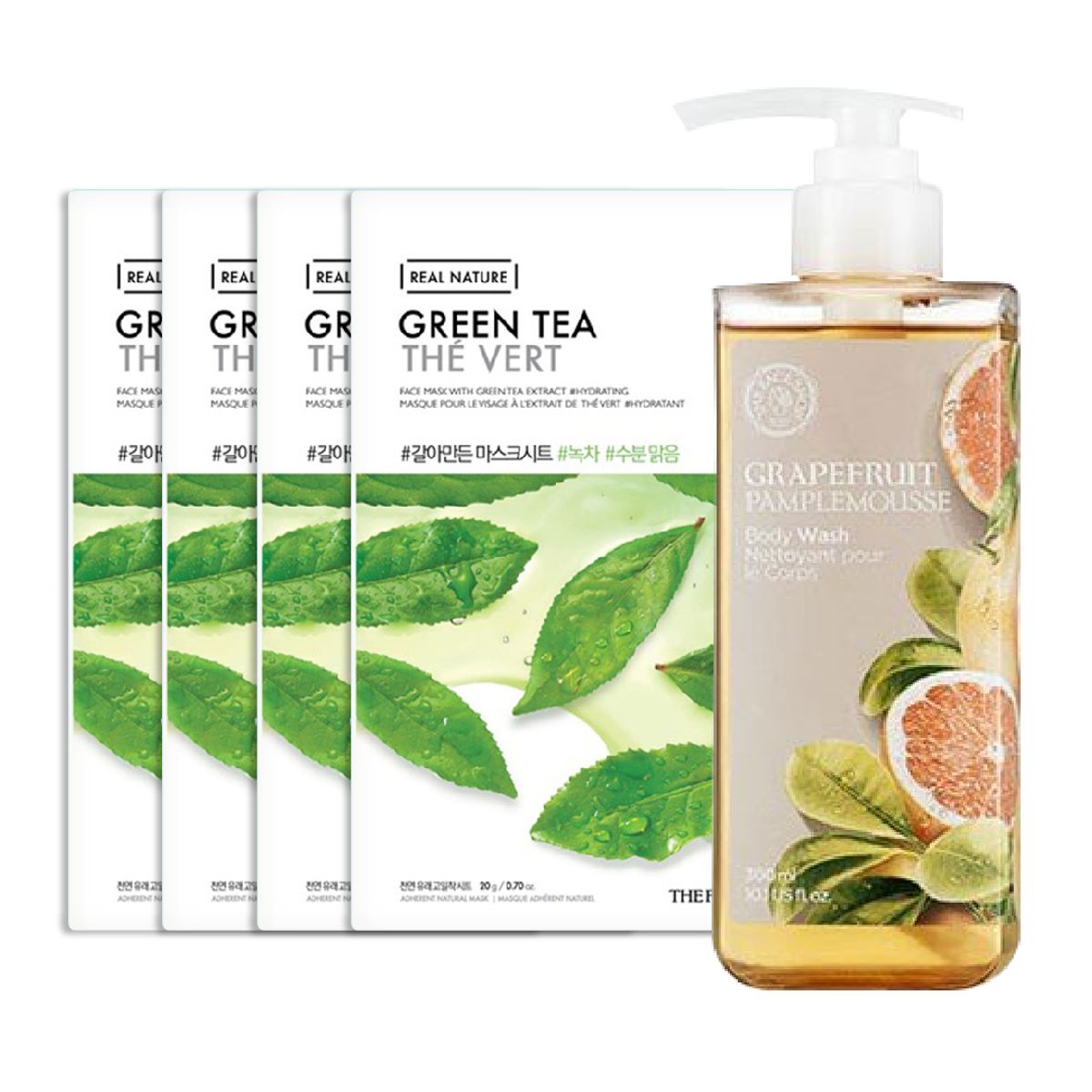(Gift) Combo Gel Tắm Làm Sáng Da GRAPEFRUITS BODY WASH & Mặt Nạ Thanh