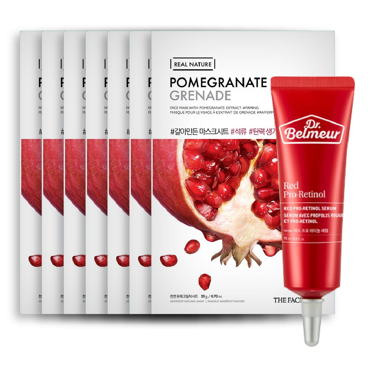 gift-combo-tinh-chat-cai-thien-nep-nhan-dr-belmeur-red-pro-retinol-serum-15ml-7-mat-na-chong-oxy-hoa-real-nature-pomegranate-1