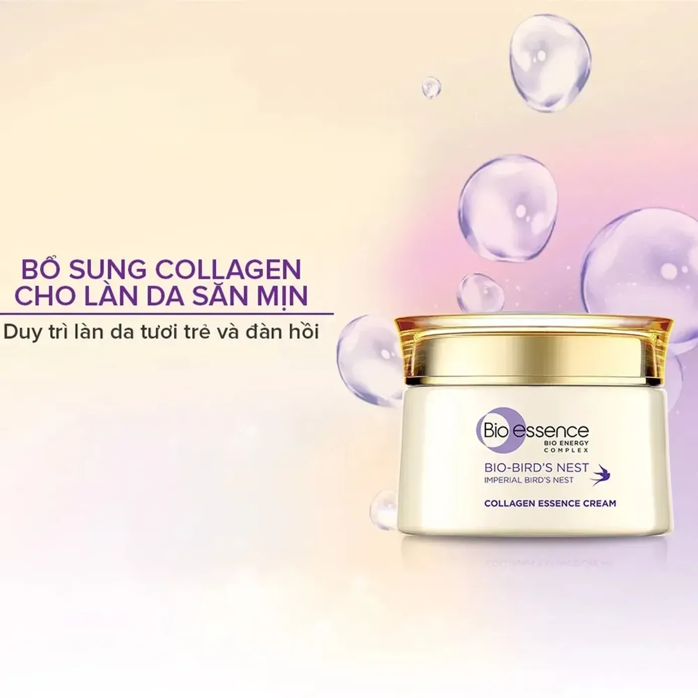Kem Dưỡng Da Tươi Sáng Căng Mọng Bio Essence Bio Bird Nest Collagen