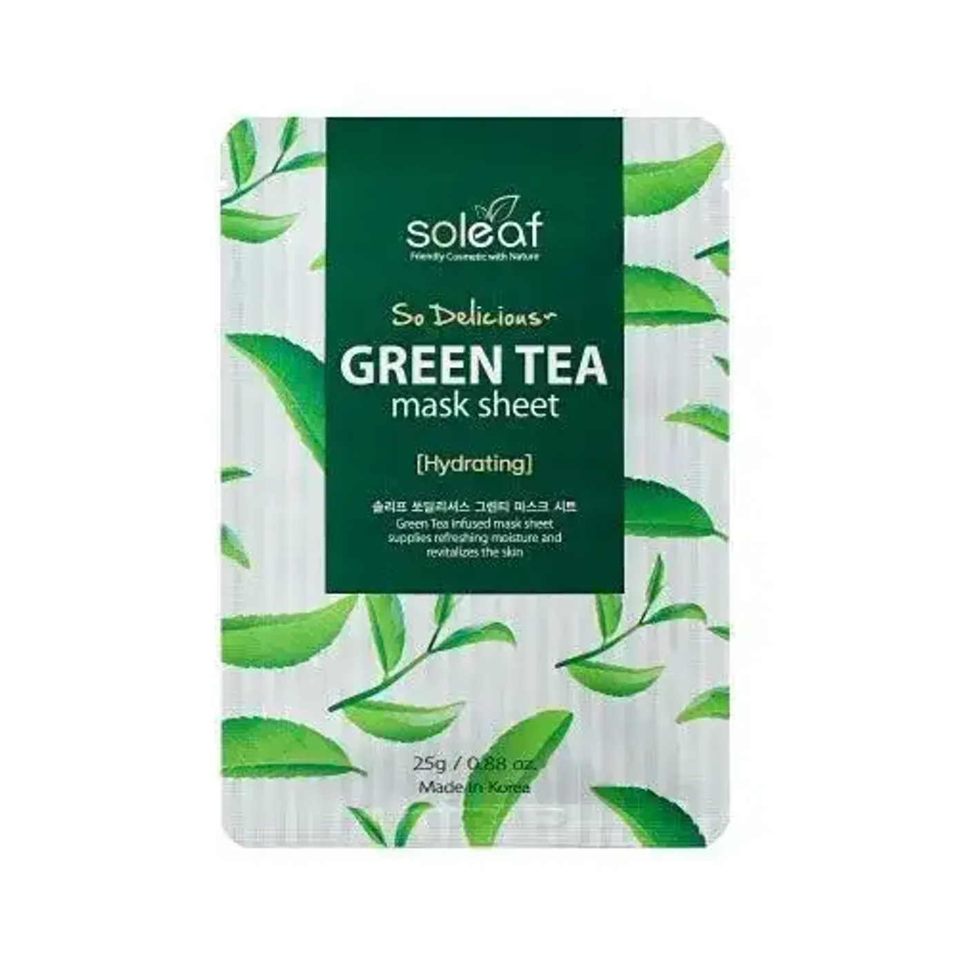 Mặt Nạ Giấy Soleaf So Delicious Green Tea Mask Sheet