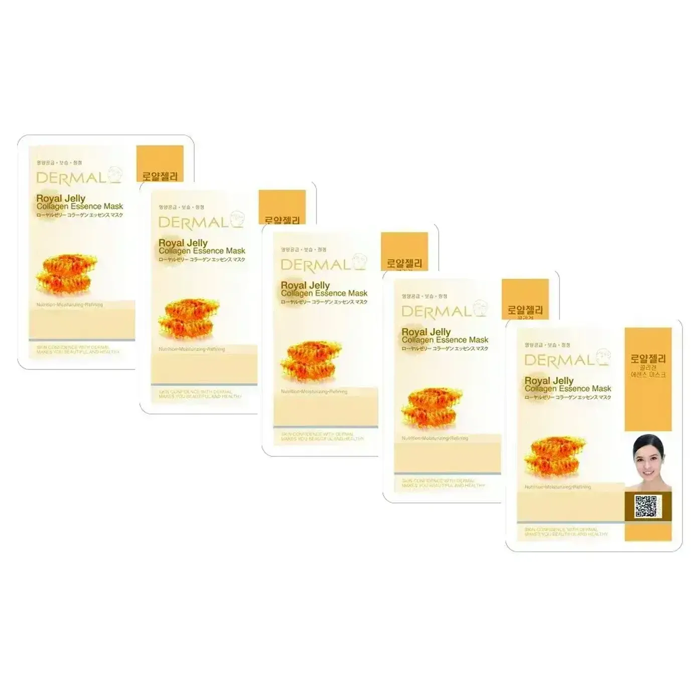 Mặt Nạ Collagen Sữa Ong Chúa Dermal Royal Jelly Collagen Essence Mask 23G