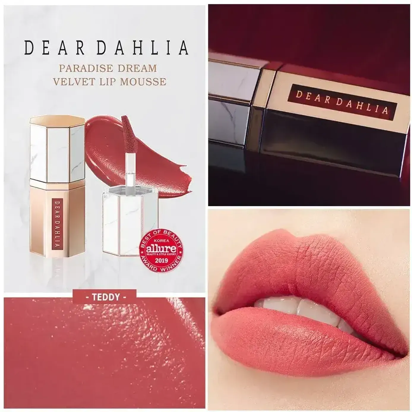 Son Kem Hiệu Ứng Nhung Mịn Dear Dahlia Paradise Dream Velvet Lip Mousse 65ml 2527