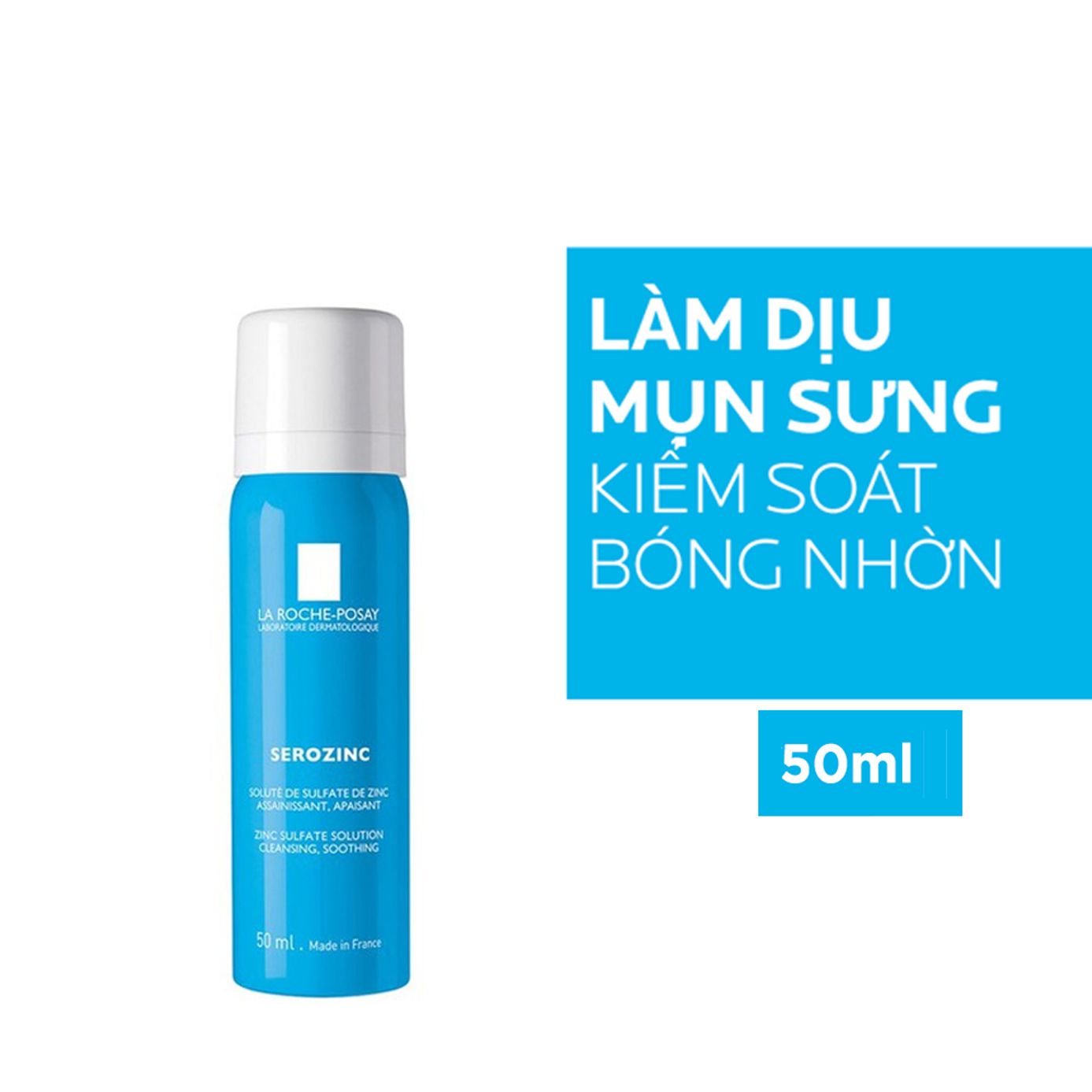 Nước Xịt Khoáng Cho Da Dầu Mụn La RochePosay Serozinc Zinc Sulfate Solution Cleansing Soothing