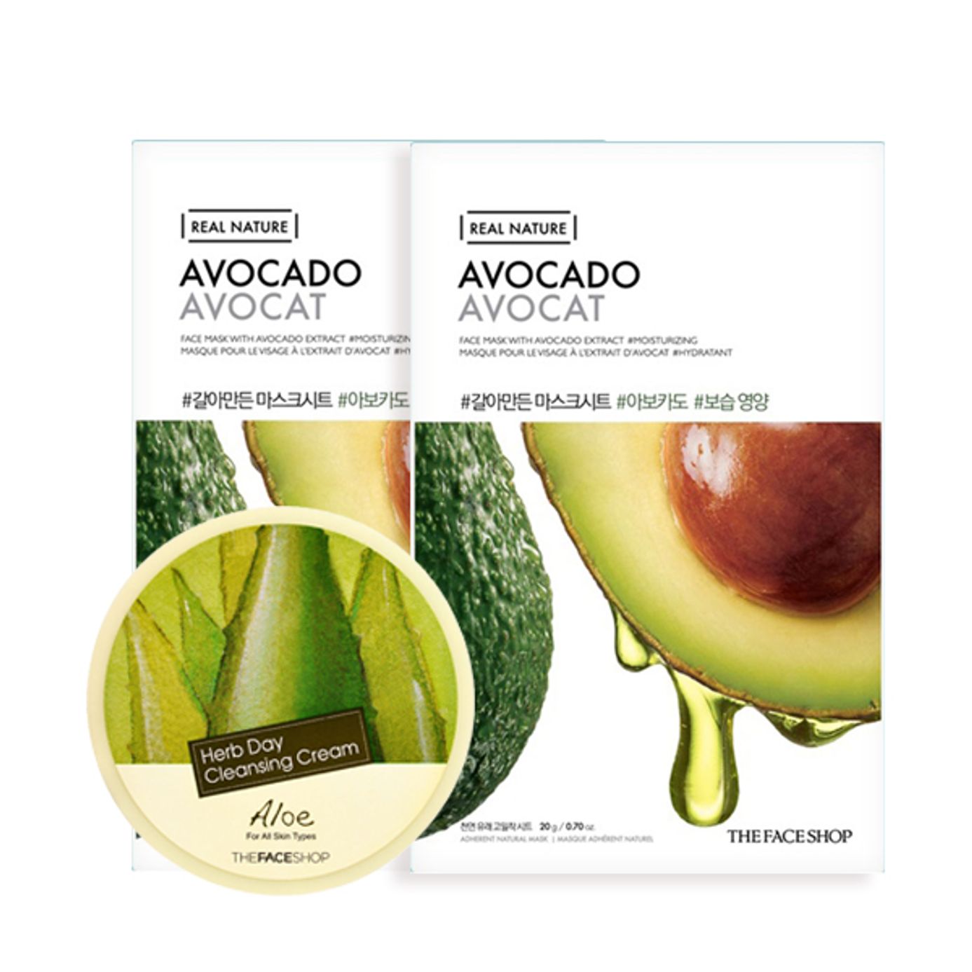 BỘ KEM TẨY TRANG CUNG CẤP NƯỚC HERB DAY CLEANSING CREAM ALOE