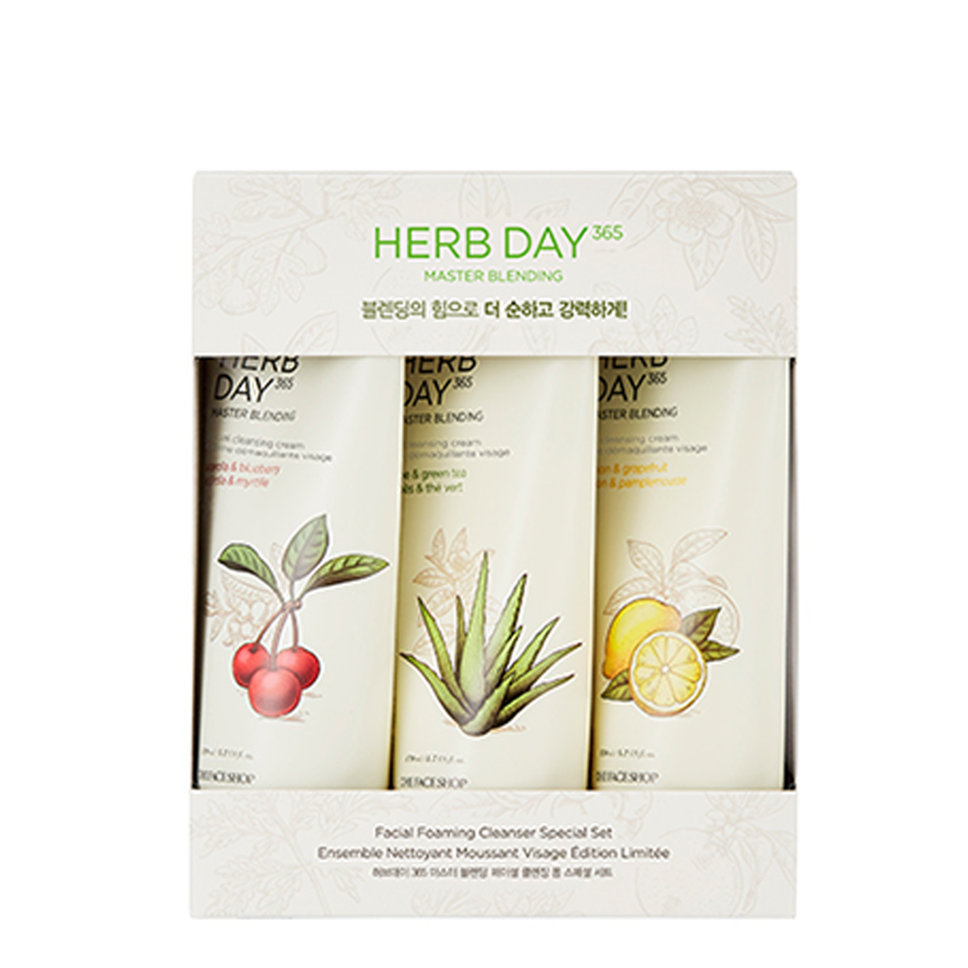 Bộ Sữa Rửa Mặt HERB DAY 365 MASTER BLENDING FACIAL FOAMING CLEANSER