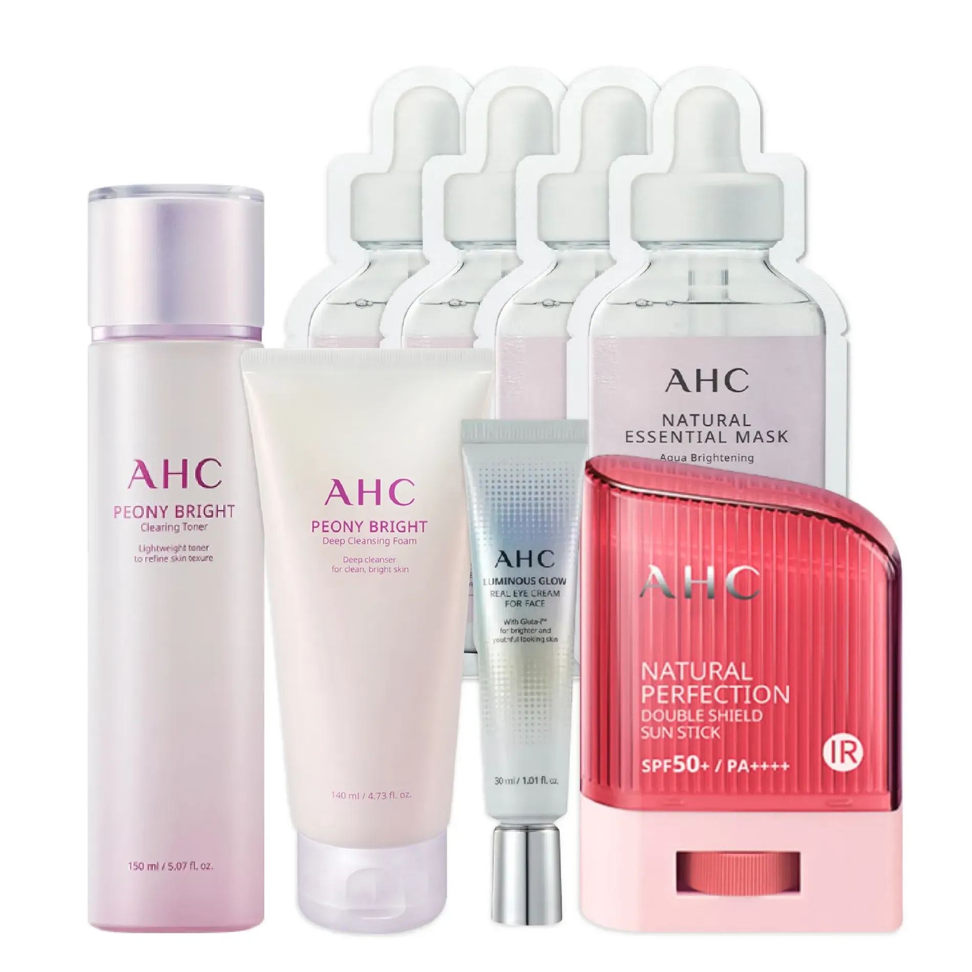Combo Bảo Vệ & Chăm Sóc Da Trắng Sáng AHC
