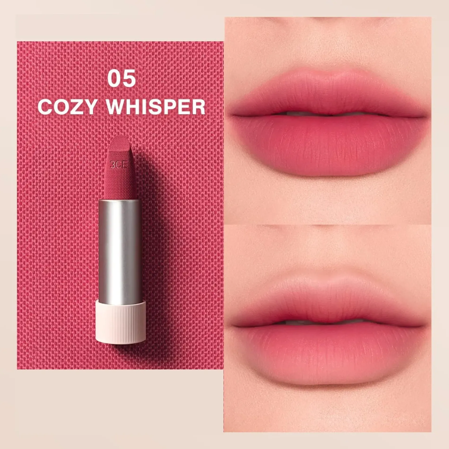 son-thoi-3ce-mem-muot-moi-cashmere-hug-lipstick-05g-15