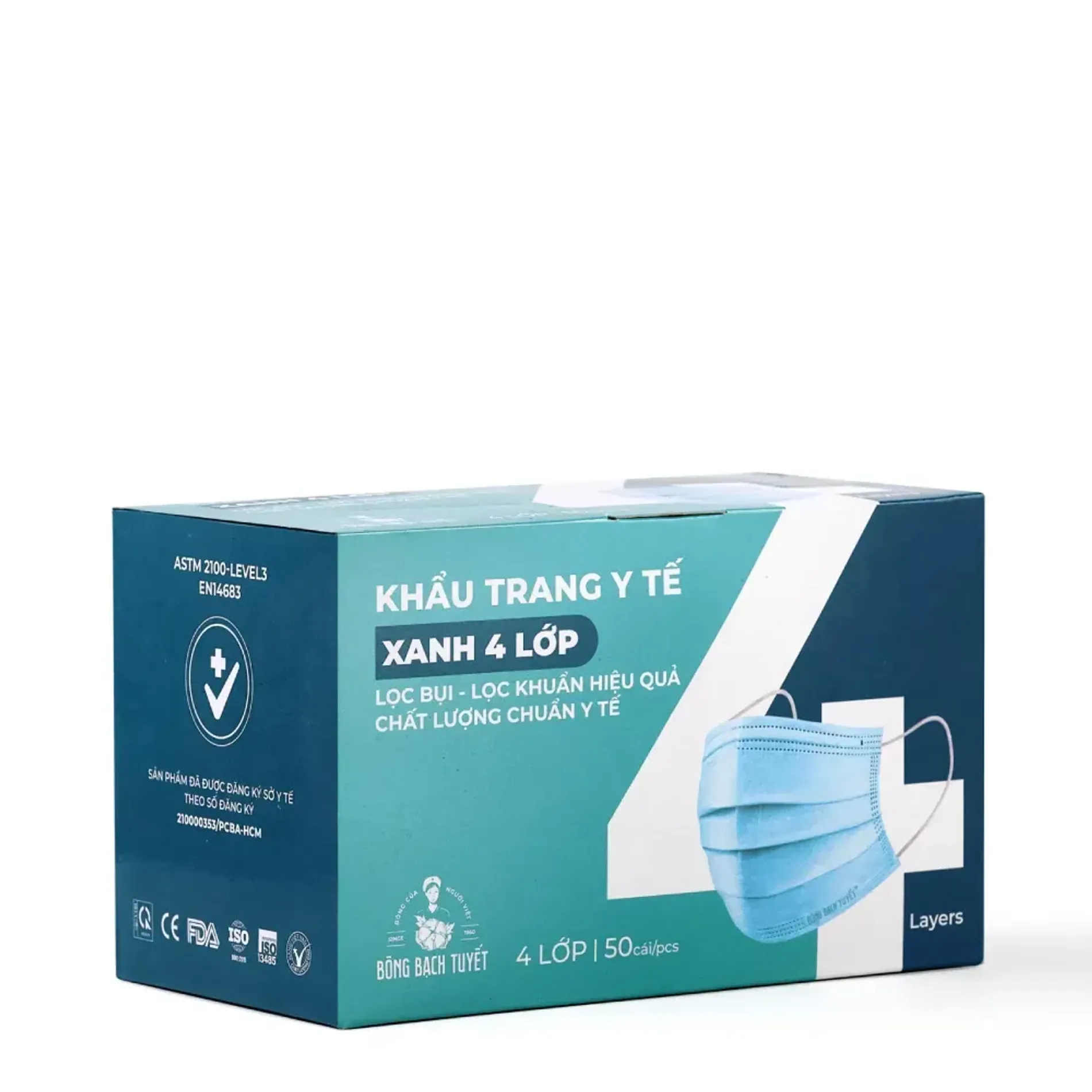 khau-trang-4-lop-xanh-bong-bach-tuyet-medical-face-mask-50-cai-3