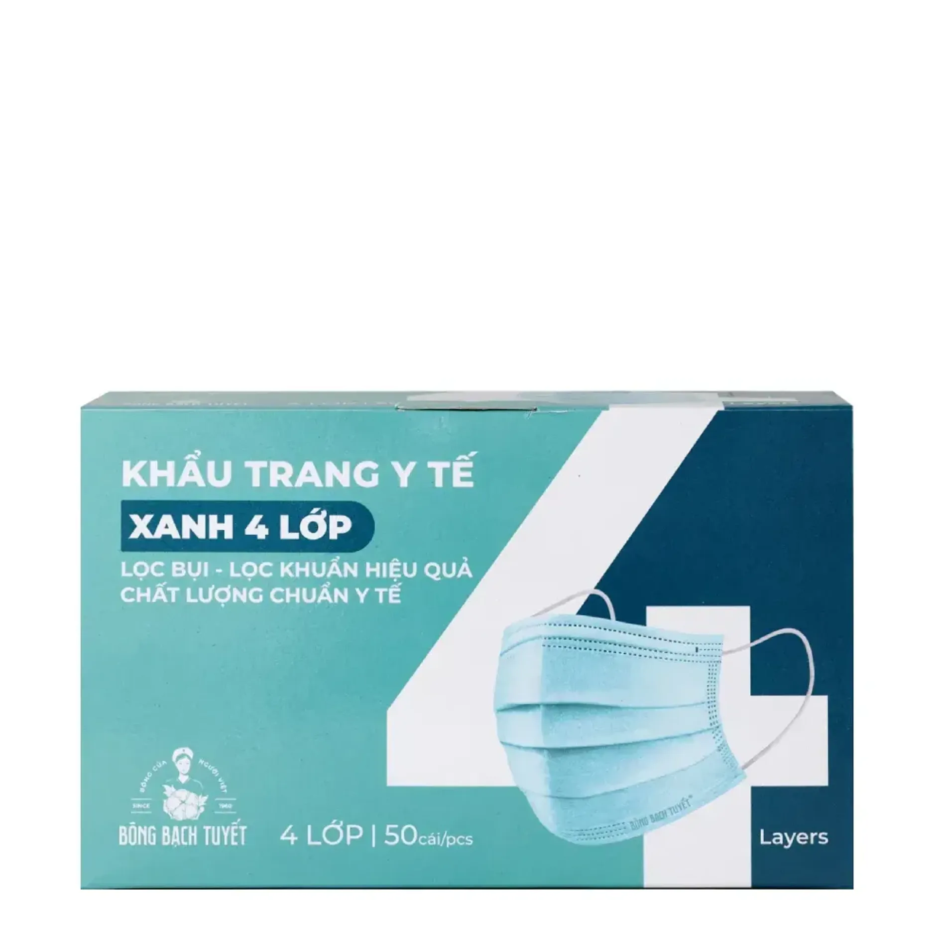 khau-trang-4-lop-xanh-bong-bach-tuyet-medical-face-mask-50-cai-1