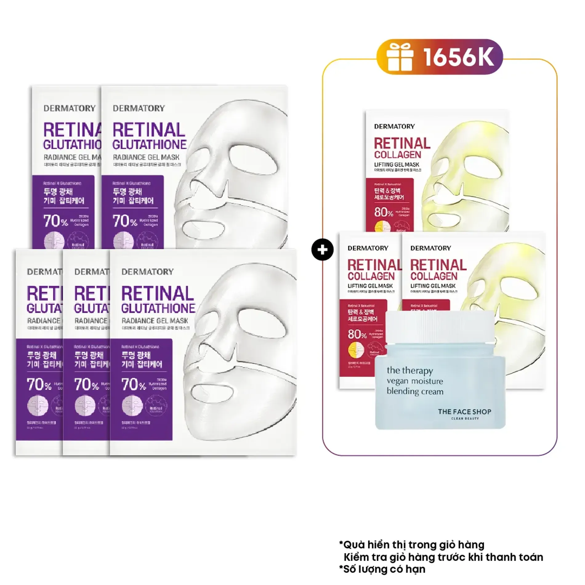 set-3-mat-na-duong-da-sang-cang-muot-dermatory-retinal-glutathione-radiance-gel-mask-8