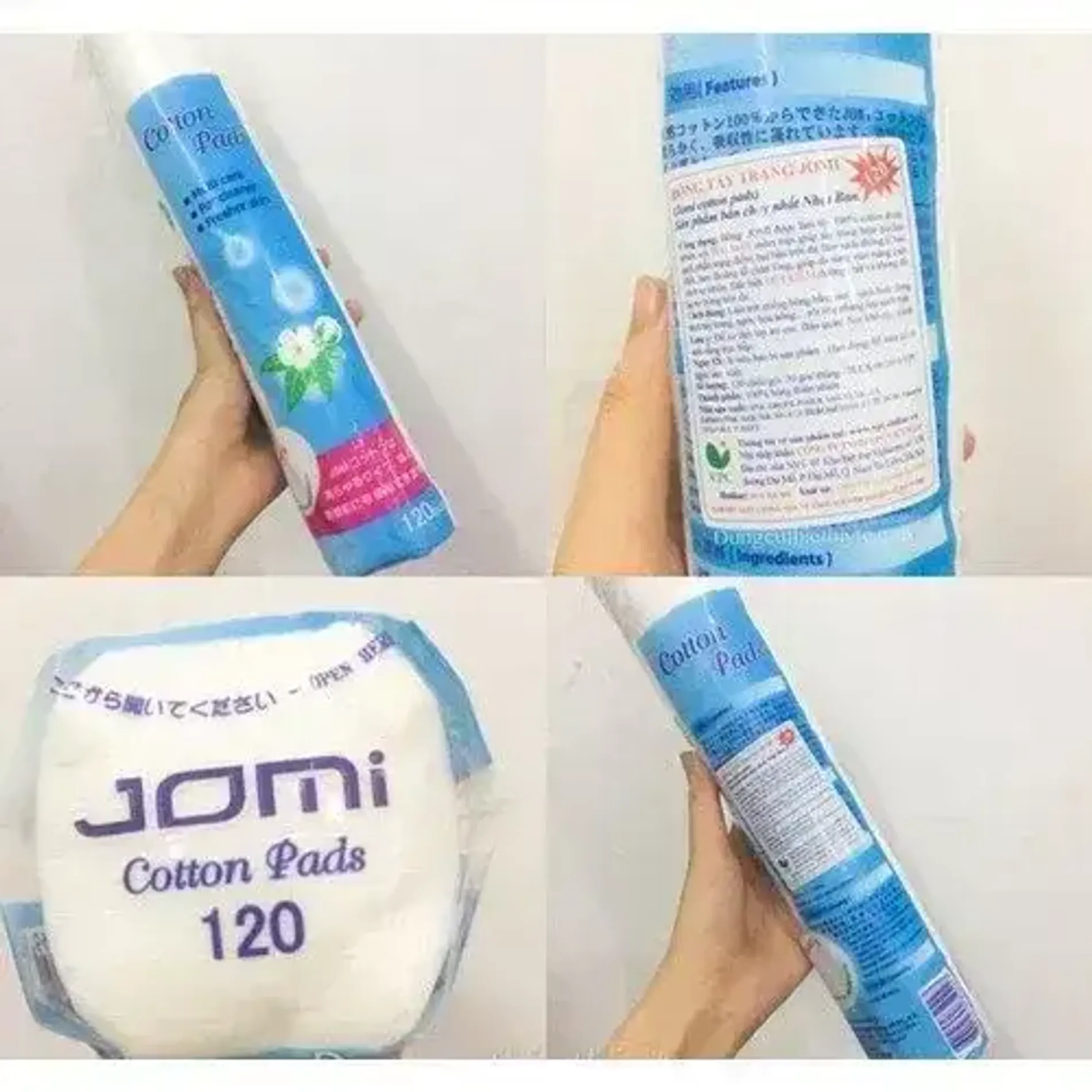 bong-tay-trang-jomi-cotton-pads-120-mieng-2