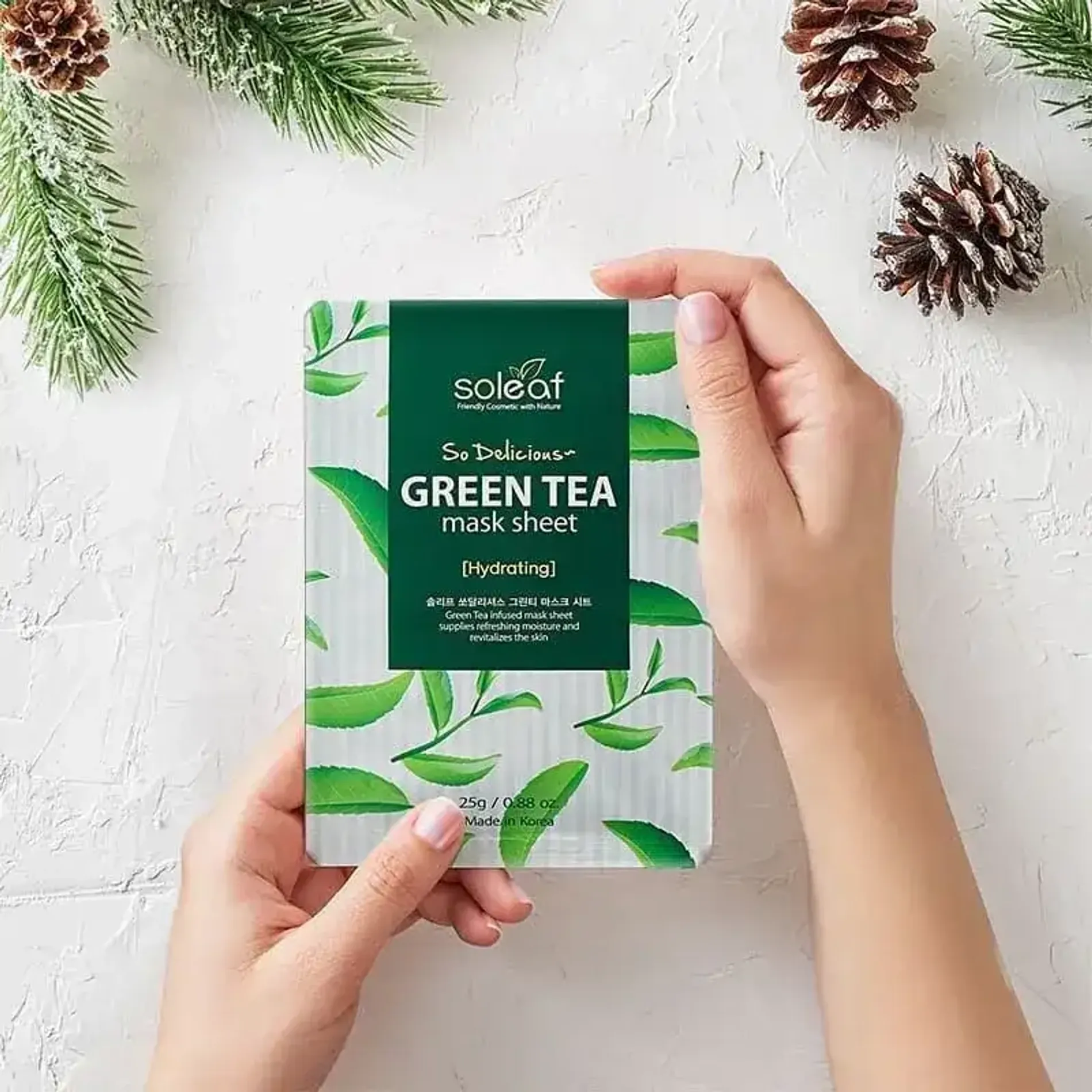 mat-na-giay-soleaf-so-delicious-green-tea-mask-sheet-2