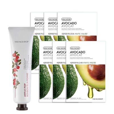 gift-combo-kem-duong-tay-03-apple-pop-mat-na-real-nature-avocado-1