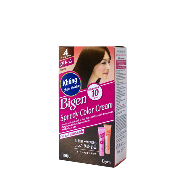 Bigen Speedy Color Cream sẽ giúp bạn thay đổi màu sắc tóc nhanh chóng và dễ dàng. Hãy xem hình ảnh để khám phá các tùy chọn màu sắc và tảo biển cải thiện chất lượng và sáng bóng trên tóc của bạn.