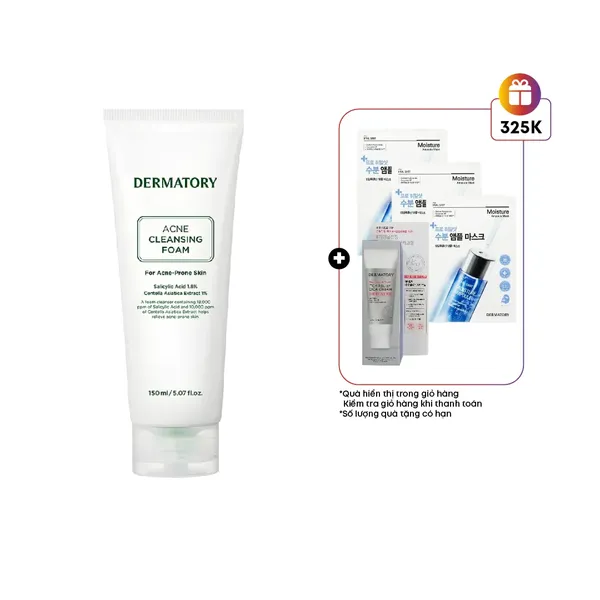 Sữa Rửa Mặt Cho Da Mụn Dermatory Pro Trouble Acne Cleansing Foam
