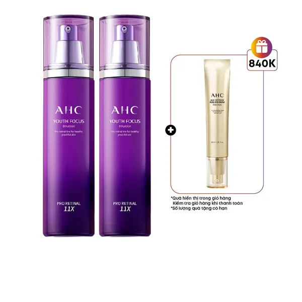 Émulsion Anti-âge AHC Youth Focus Au Rétinol 11X - 130 Ml - Cosmétique Coréen - Neuf