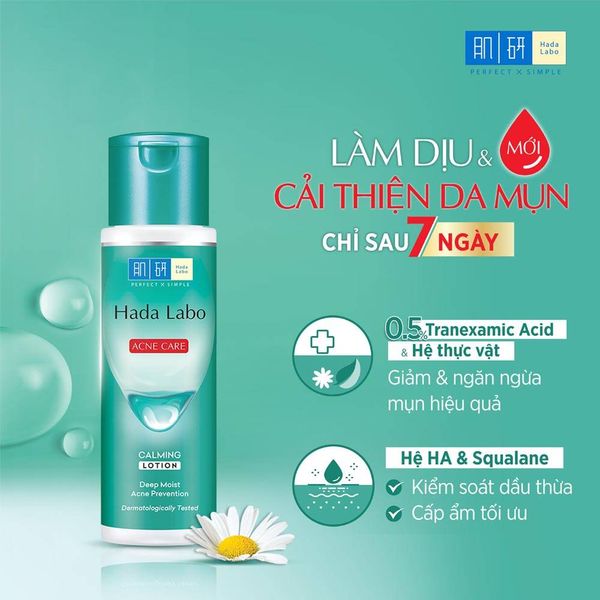 Dung Dịch Dưỡng Ẩm & Ngừa Mụn HADA LABO ACNE CARE CALMING LOTION 170ml