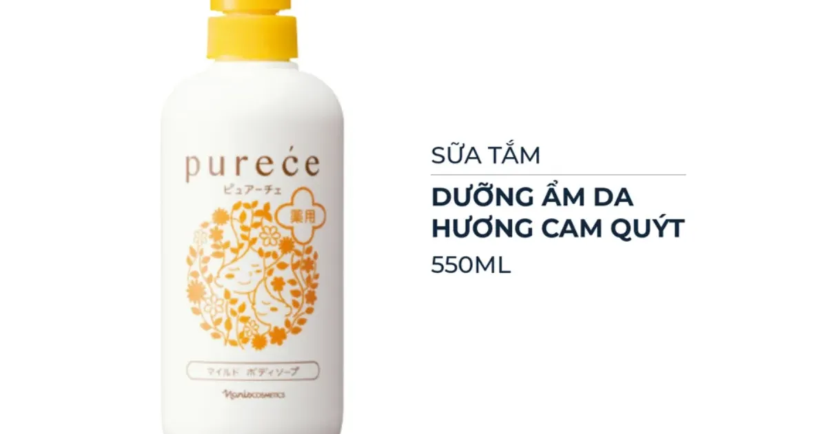 Purece Sữa Tắm Thiên Nhiên Naris Purece Medicated Body Soap 550ml
