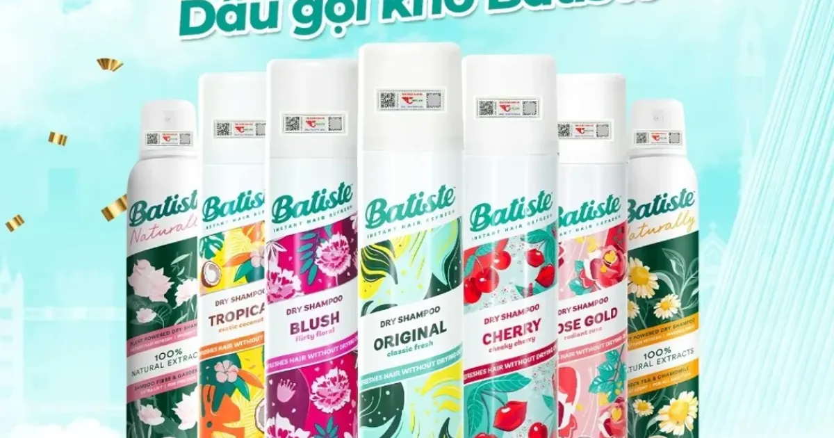 Dầu Gội Khô Batiste Dry Shampoo 200ml