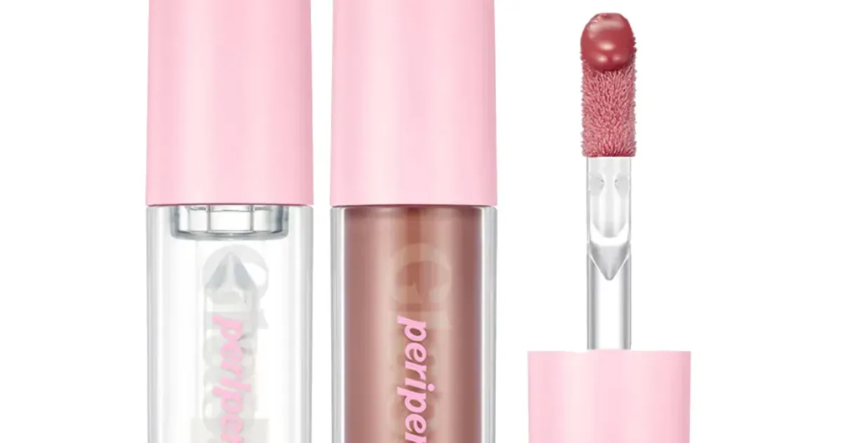 (Mới Soft Berry) Son Tint Peripera Bóng Nhẹ Ink Glasting Lip Gloss 4.5ml