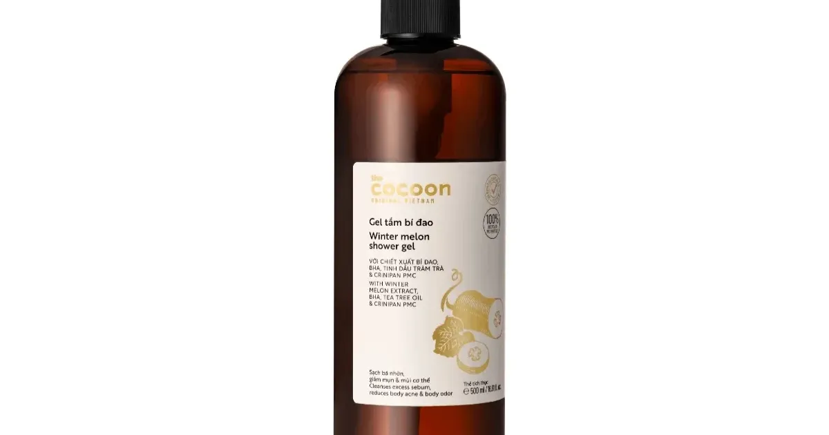 Gel Tắm Bí Đao Cocoon Làm Sạch Bã Nhờn, Giảm Mụn Cơ Thể 500ml
