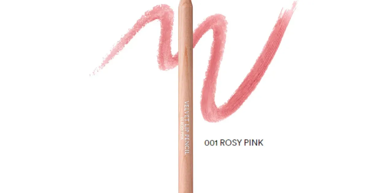Chì Kẻ Viền Môi Clio Velvet Lip Pencil 1.45g .#01 Rosy Pink