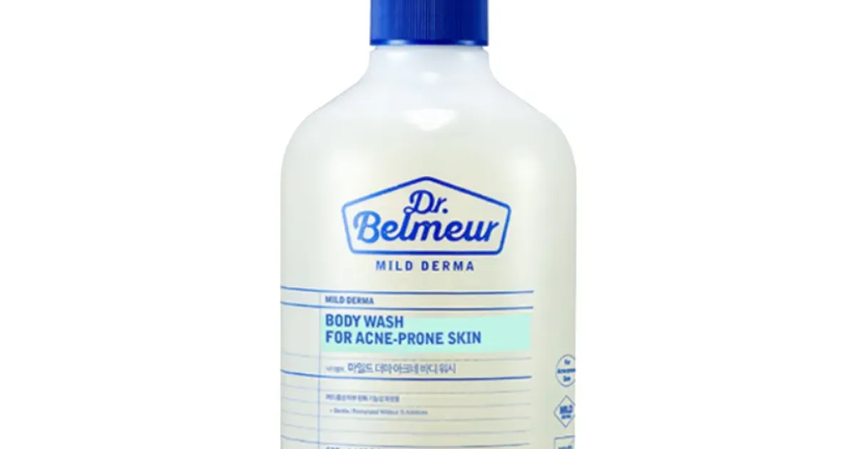 Sữa Tắm Giảm Mụn Lưng THE FACE SHOP Dr.Belmeur Mild Derma Body Wash For Acne-Prone Skin 500ml