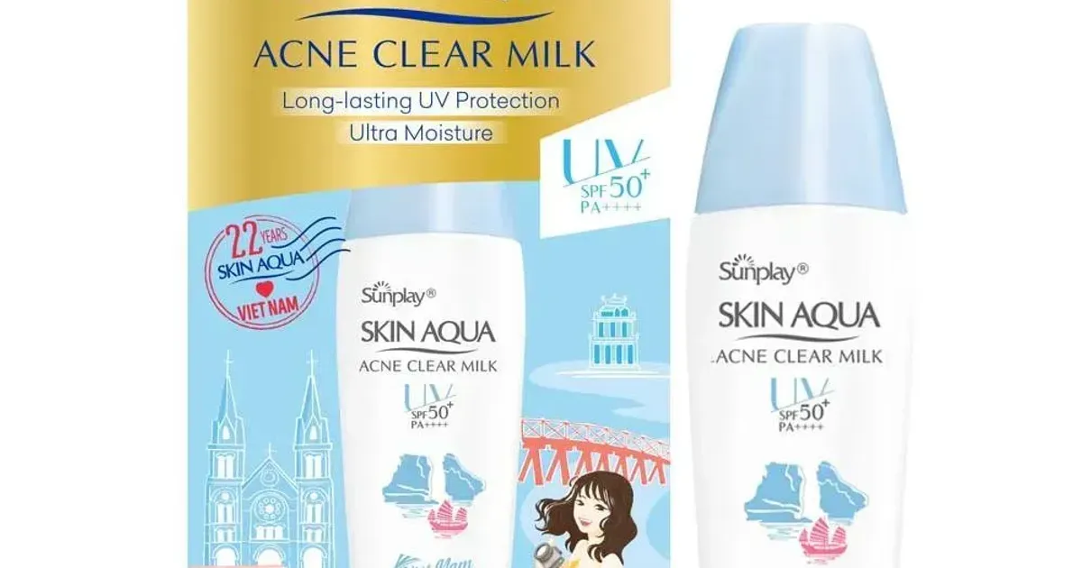 Sữa Chống Nắng Ngừa Mụn Sunplay Skin Aqua Acne Clear Milk 25G