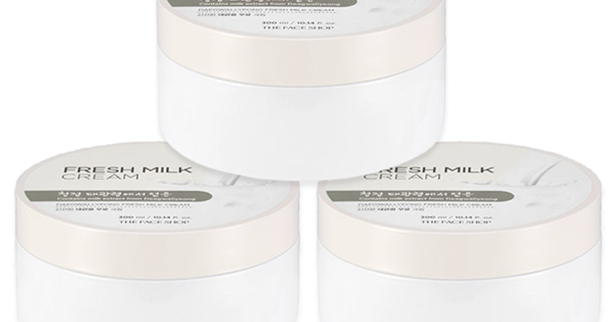 Bộ Kem Dưỡng Thể Làm Sáng Da DAEGWALLYEONG FRESH MILK CREAM (2 sản phẩm)