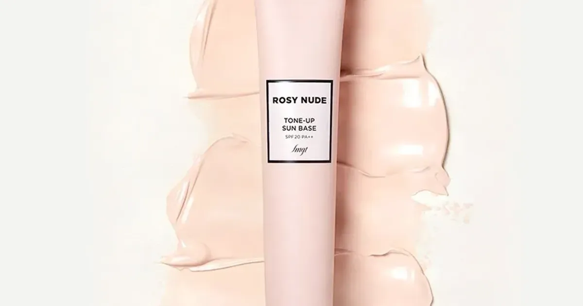 Review kem lót nâng tông da chống nắng Rosy Nude - The Face Shop Chính Hãng