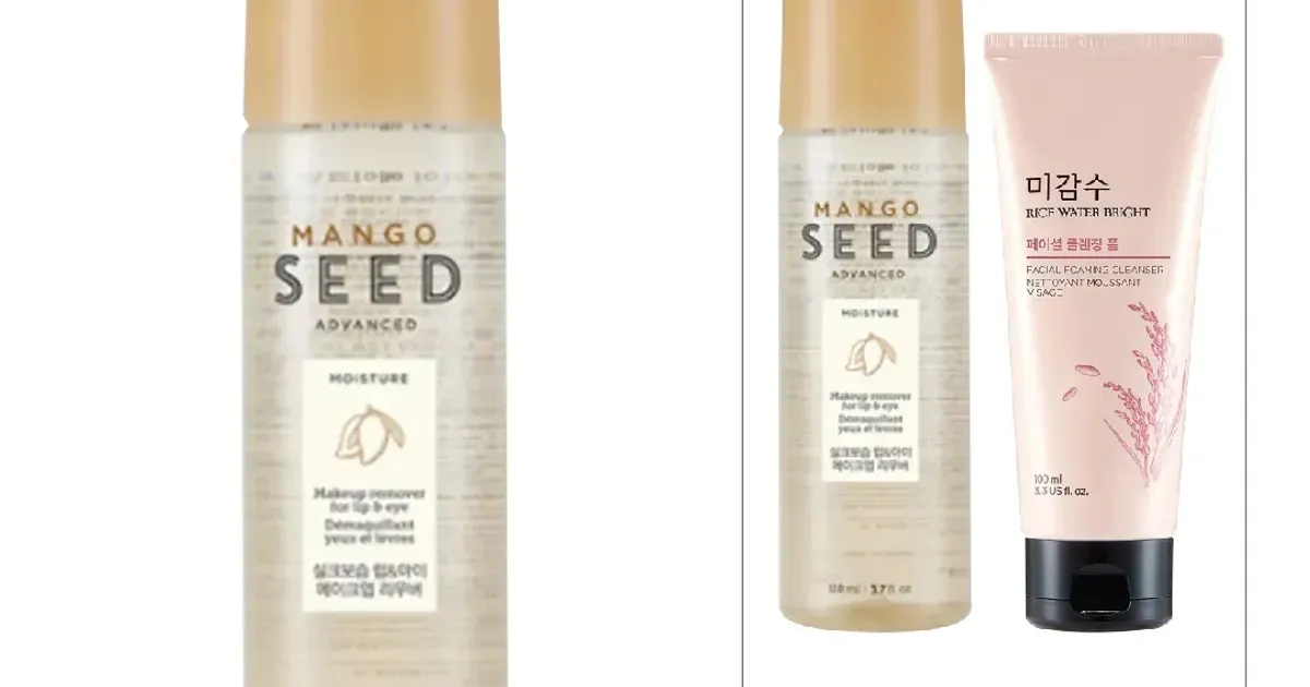 Set 2 Nước Tẩy Trang Mắt & Môi 110ml, 1 Sữa Rửa Mặt Gạo 100ml