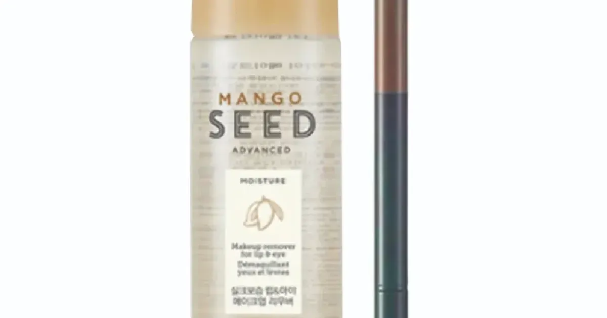 Combo Nước Tẩy Trang Mắt Môi MANGO SEED 110ml & Chì Chân Mày màu 05