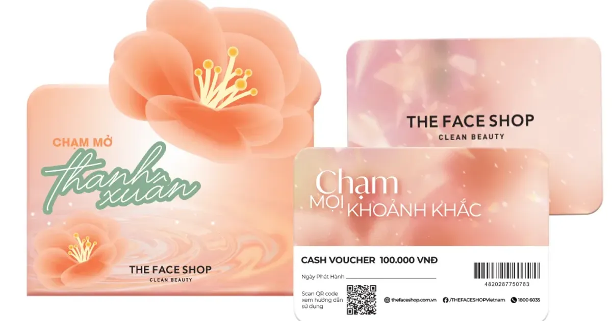 Thẻ Quà Tặng - Lựa Chọn Thay Quà từ THE FACE SHOP