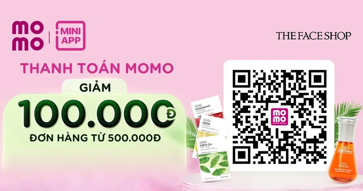 Mini App The Face Shop Chính Thức Có Trên Momo  - Tặng Voucher 100k