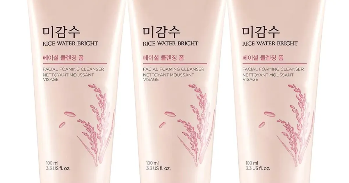 3 Sữa Rửa Mặt Làm Sáng Da THE FACE SHOP Rice Water Bright Cleansing Foam 100Ml